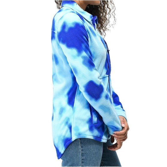 Burton Blue Tie-Dye Fleece Jacket - Picture 8 of 8